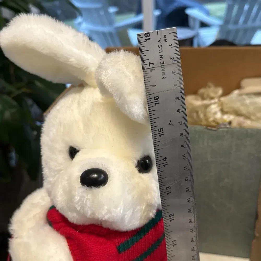 Vintage Sledding Bunny Red Sled 17